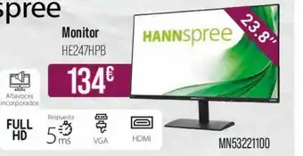 MR Micro Hannspree Monitor He247hpb oferta