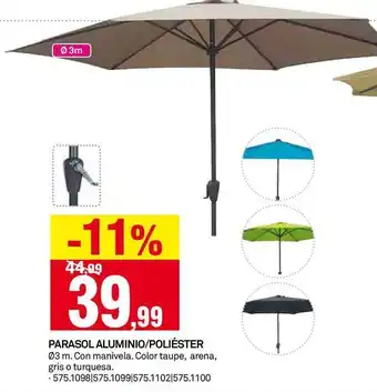 Bricoking Parasol Aluminio/Poliéster oferta