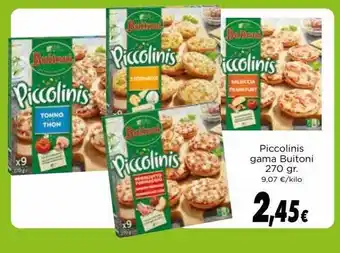 Proxi Piccolinis Gama Buitoni 270gr oferta