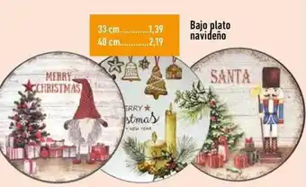 Supermercados Deza Bajo Plato Navideño oferta
