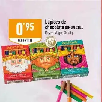 Supermercados Deza Lápices De Chocolate Simon Coll oferta