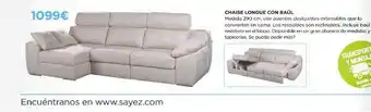 Muebles Sayez Chaise Longue Con Baúl oferta