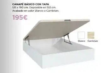 Muebles Sayez Canapé Básico Con Tapa oferta