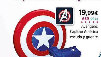 Super Juguete Avengers Capitán América Escudo Y Guante oferta