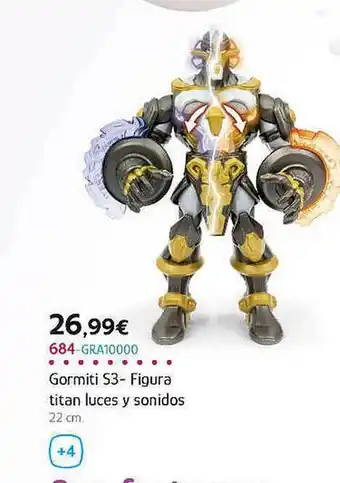 Super Juguete Gormiti S3 Fijura Tian Luces Y Sonidos oferta