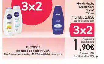 Carrefour Nivea Gel de ducha Creme Care 750ml oferta