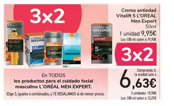 Carrefour L'oreal Men Expert Crema antiedad Vitalift 5 50ml oferta