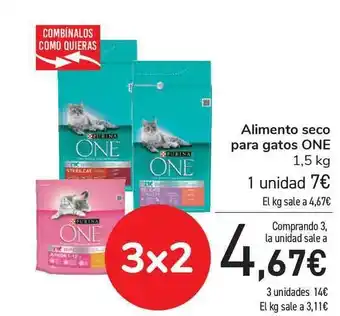 Carrefour Purina One Alimento seco para gatos 1,5kg oferta