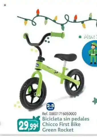 Todojuguete Bicicleta Sin Pedales Chicco First Bike Green Rocket oferta
