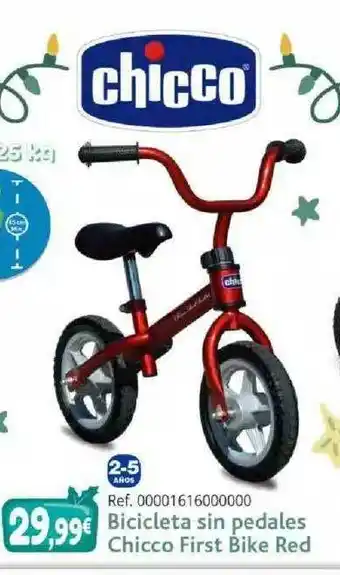 Todojuguete Bicicleta Sin Pedales Chicco First Bike Red oferta