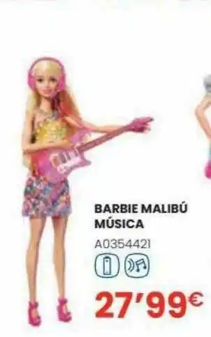Juguettos Barbie Malibú Música oferta