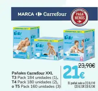 Carrefour Carrefour Pañales XXL oferta