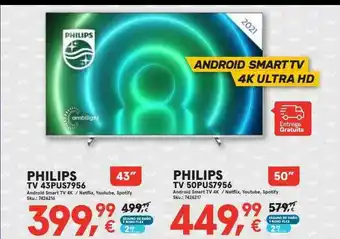 Worten Philips Tv 43pus7956 Tv 50pus7956 oferta
