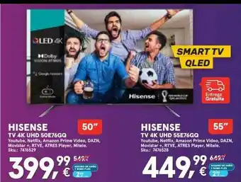 Worten Hisense Tv 4k Uhd 50e76gq Tv 4k Uhd 55e76gq oferta