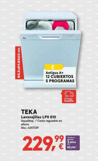 Worten Teka Lavavajillas Lp8 810 oferta