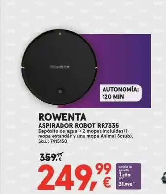 Worten Rowenta Aspirador Robot Rr7335 oferta