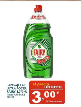 Cash Ecofamilia Lavavajillas Ultra Poder Fairy oferta