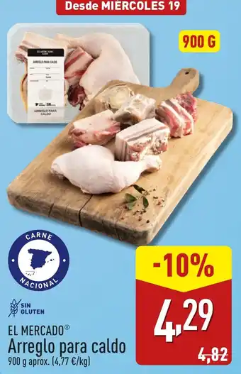 ALDI EL MERCADOⓇ Arreglo para caldo oferta