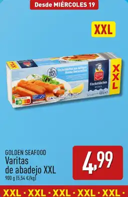 ALDI GOLDEN SEAFOOD Varitas de abadejo XXL oferta