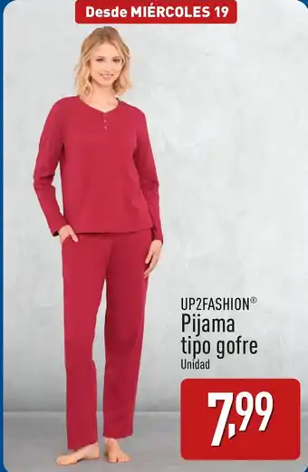 ALDI UP2FASHION® Pijama tipo gofre oferta