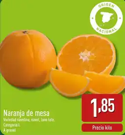 ALDI Naranja de mesa oferta