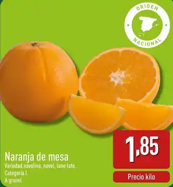 ALDI Naranja de mesa oferta