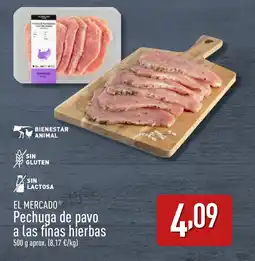 ALDI EL MERCADOⓇ Pechuga de pavo a las finas hierbas oferta