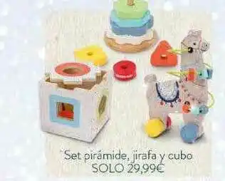 Prénatal Set Pirámide Jirafa Y Cubo oferta