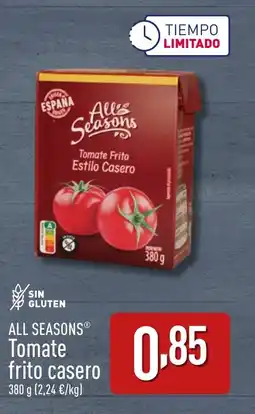 ALDI ALL SEASONSⓇ Tomate frito casero oferta