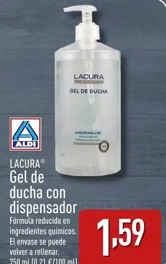 ALDI LACURA® Gel de ducha con dispensador oferta