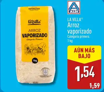 ALDI LA VILLAⓇ Arroz vaporizado oferta