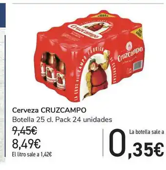 Carrefour Cruzcampo Cerveza Botella 25cl. oferta