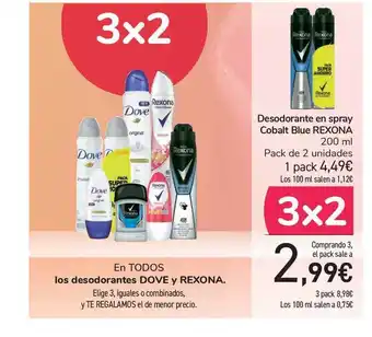 Carrefour Rexona Desodorante en spray Cobalt Blue 200ml oferta