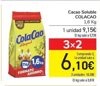 Carrefour Colacao Cacao Soluble 1,6kg oferta