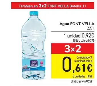 Carrefour Font Vella Agua 2,5L oferta