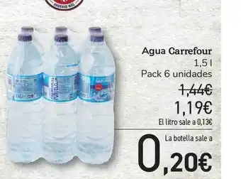 Carrefour Carrefour Agua 1,5L oferta