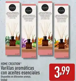 ALDI HOME CREATION® Varillas aromáticas con aceites esenciales oferta