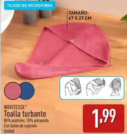 ALDI NOVITESSEⓇ Toalla turbante oferta