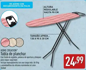 ALDI HOME CREATION® Tabla de planchar oferta