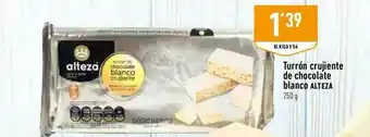 Supermercados Deza Turrón Crujiente De Chocolate Blanco Alteza oferta
