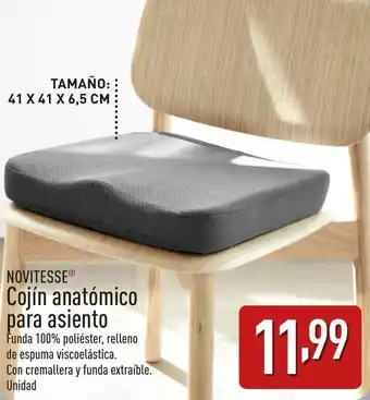 ALDI NOVITESSEⓇ Cojín anatómico para asiento oferta