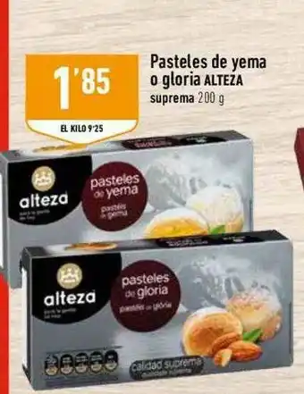 Supermercados Deza Pasteles De Yema O Gloria Alteza oferta