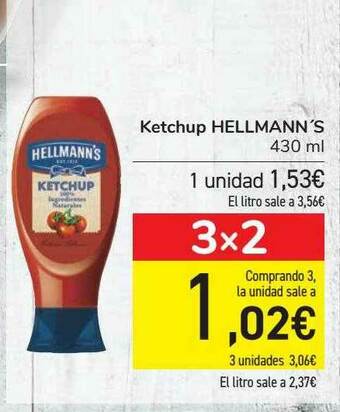 Carrefour Ketchup Hellmann's oferta