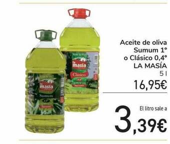 Carrefour Aceite De Oliva Sumum 1° O Clásico 0.4° La Masía oferta