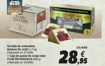 Carrefour Surtido De Embutidos Ibéricos El Lujo + Caja De Queso De Oveja Viejo Flor De Esgueva oferta