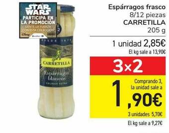 Carrefour Espárragos Frasco 8 12 Piezas Carretilla oferta