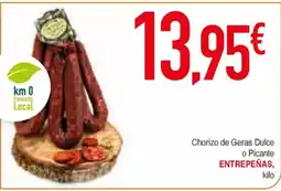 Masymas ENTREPEÑAS Chorizo de Geras Dulce o Picante oferta