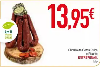 Masymas ENTREPEÑAS Chorizo de Geras Dulce o Picante oferta