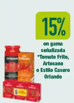 Masymas ORLANDO en gama señalizada *Tomate Frito, Artesano o Estilo Casero oferta