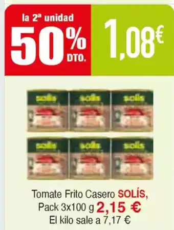 Masymas SOLÍS Tomate Frito Casero oferta